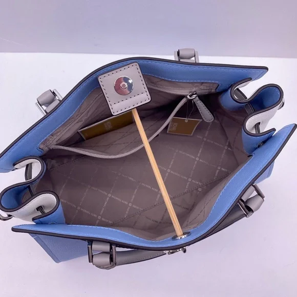 MICHAEL KORS Hamilton Medium Color-Block Leather Satchel